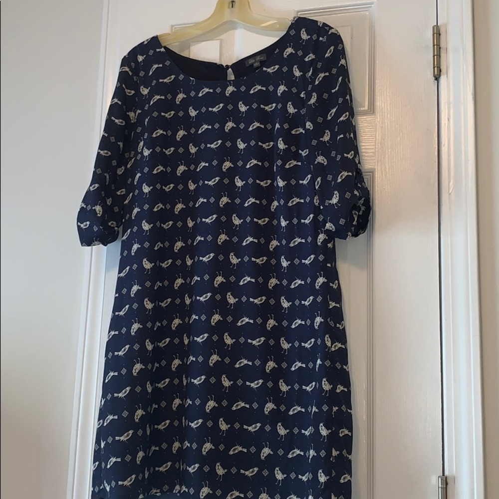 Navy Blue Shift Dress from Lily Rose